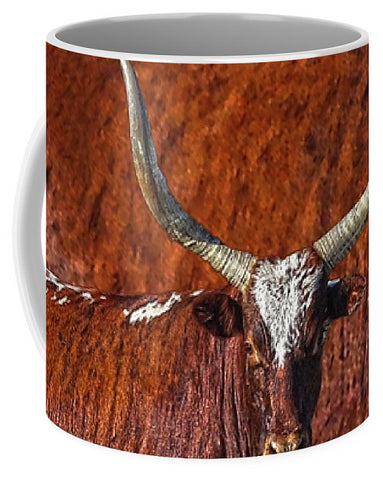 Watusi Blues in Rustic Red Mug