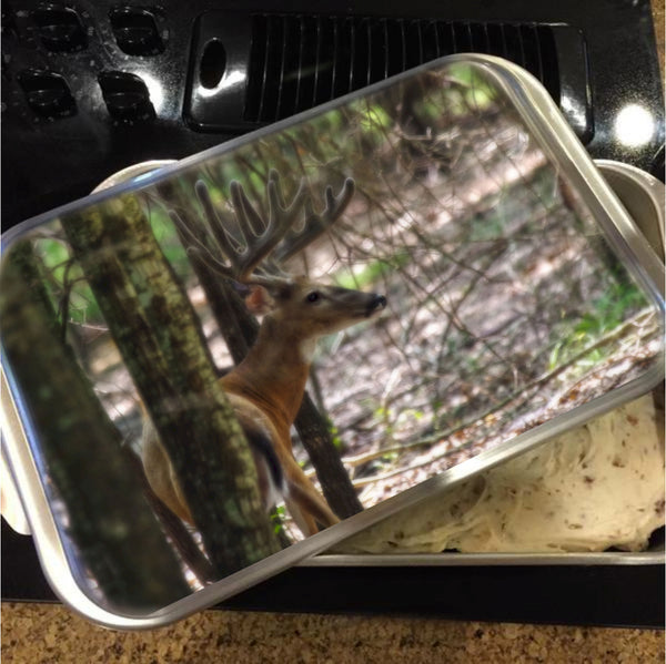 Whitetail Buck Cake Pan with Lid