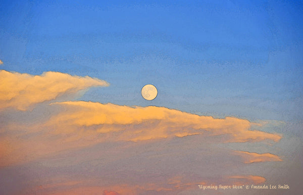 Wyoming Super Moon Canvas Print