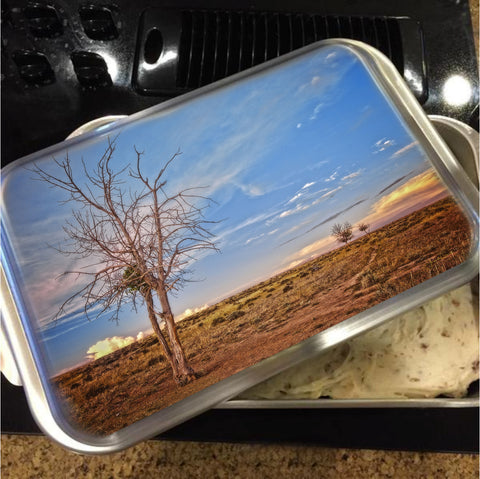 Wyoming High Desert Beauty Cake Pan with Lid
