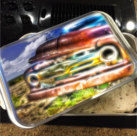 Wyoming Old Chevy Truck Cake Pan with Lid