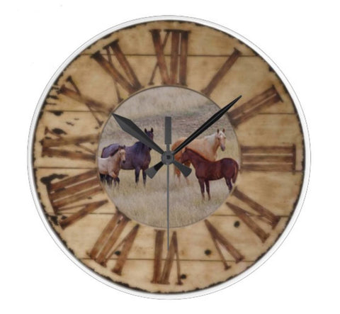 Horse Large Wall Clock