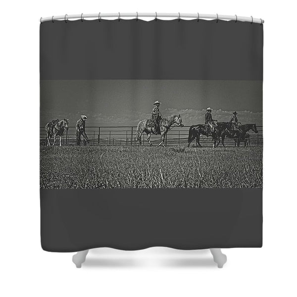 At the End of the Day Shower Curtain