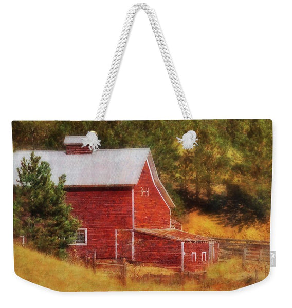 Autumn's Black Hills Barn Weekender Tote bag