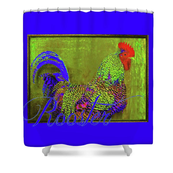 Bert the Rooster Shower Curtain