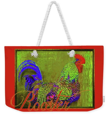 Bert the Rooster Red Weekender Tote bag