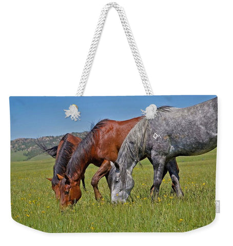 Grass Grazing Time Weekender Tote bag