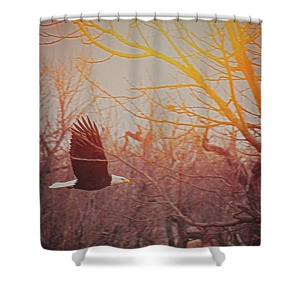 Home By Sunset Shower Curtain
