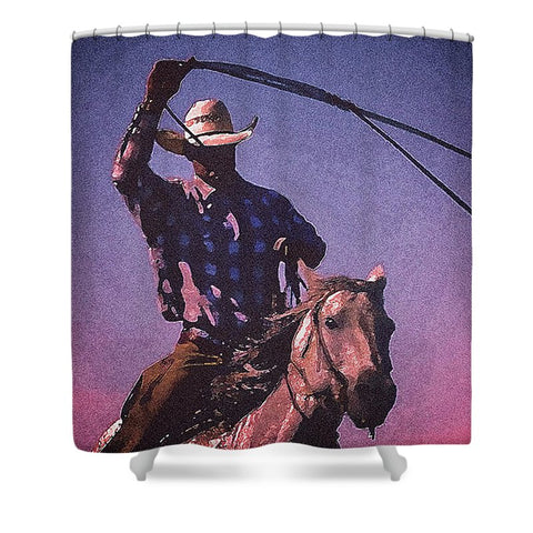 Midnight Cowboy Shower Curtain