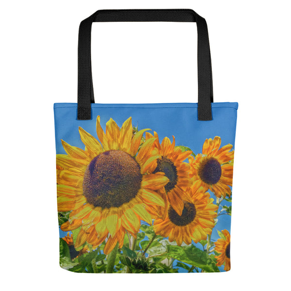 Sun and Flower Conversation Tote bag