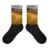 Powder River Fence - Black foot socks