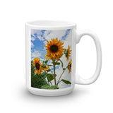 Sunflowers and Blue Mug