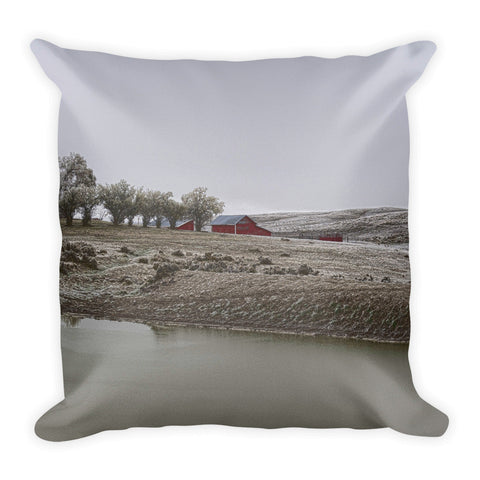 Early Wyoming Winter Throw Pillow