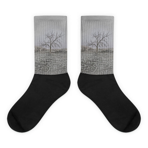 Frosted - Black foot socks