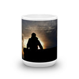 Bucking Hay at Sunrise Inspirational Mug