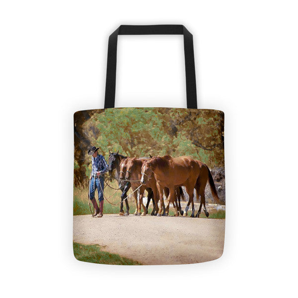 He Leads Me To Still Waters Tote bag