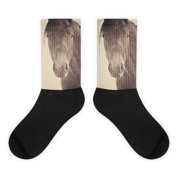 Brazen And Bold - Black foot socks