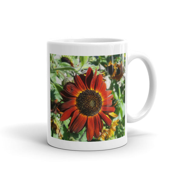 Hearts on Fire Sunflower Mug