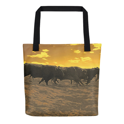 Running with the Boys Tote bag