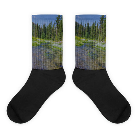 Black Hills Serenity - Black foot socks