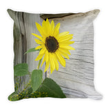 Sunflower and Dill Throw Pillow