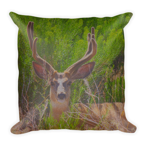 Velvouflage Throw Pillow