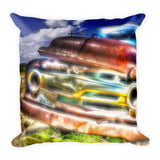 Wyoming Old Chevy Truck Throw Pillow