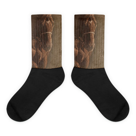 Prowess and Power - Black foot socks