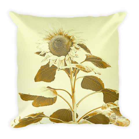 Golden Rayed Throw Pillow