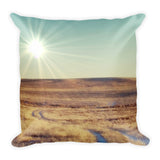 Long and Winding Road Throw Pillow
