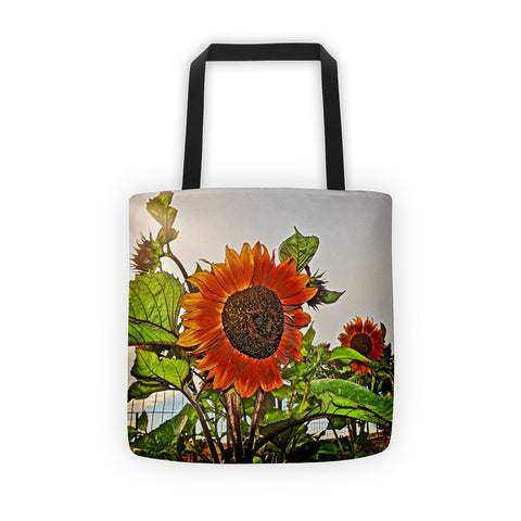 Sunflowers and Storm Tote bag