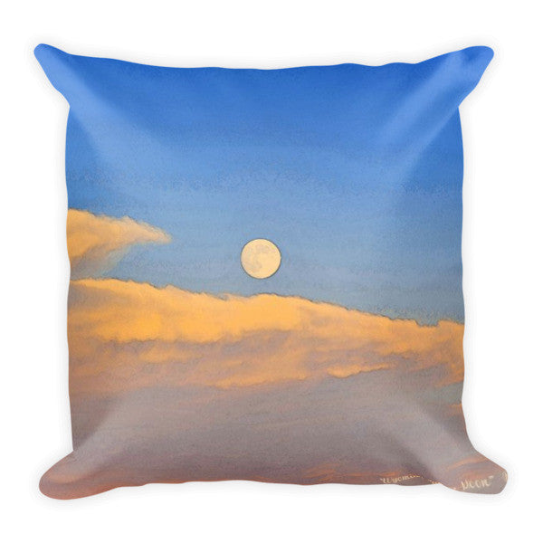 Wyoming Super Moon Throw Pillow