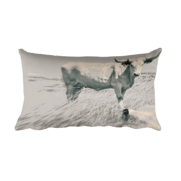 In the Still of the Grey Throw Pillow