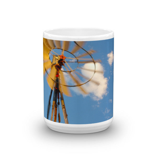 Red Wind Windmill Mug