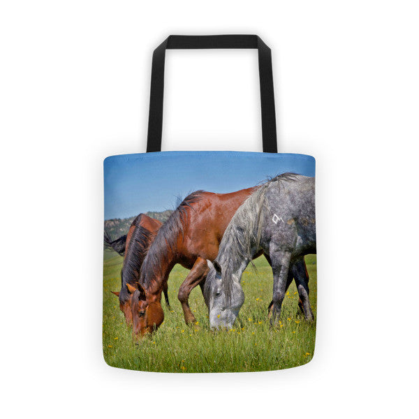 Grass Grazing Time Tote bag