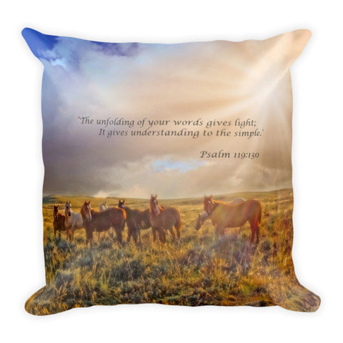 Led by the Light Inspirational Throw Pillow