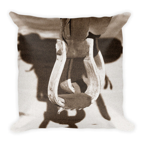 Shadow of the West Throw Pillow