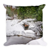 Moose in Alaska Throw Pillow