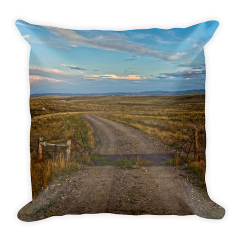 The Road Less Traveled Throw Pillow
