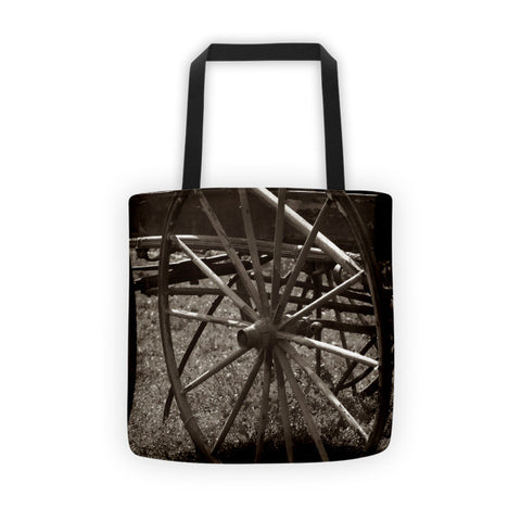 Wagon and Wheel Tote bag