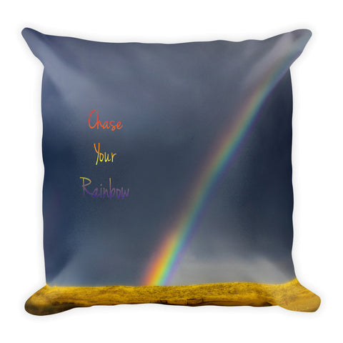 Chase Your Rainbow Throw Pillow