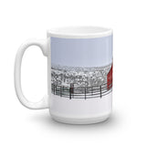 Red Barn in Winter Mug