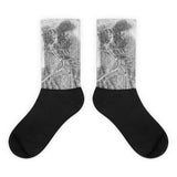 Winter Cowboy - Black foot socks