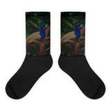 Peacock Vantage - Black foot socks