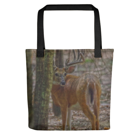 Whitetail Buck in Woods Tote bag