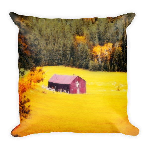 Fall on a South Dakota Meadow Throw Pillow