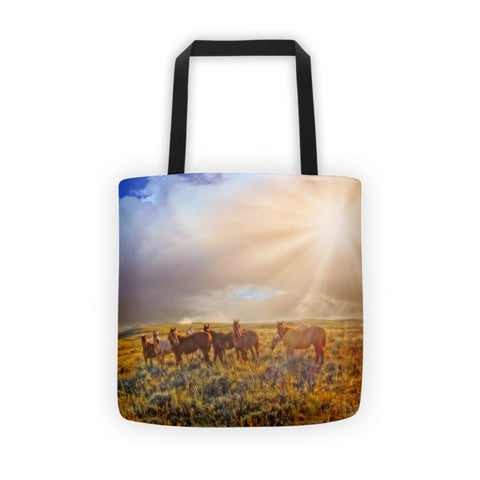 Led by the Light Tote bag