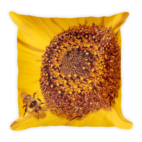 Beauty and the Bee Throw Pillow