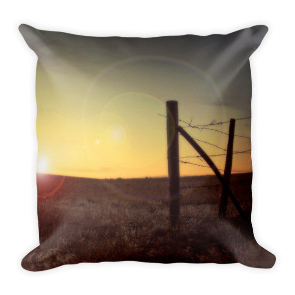 Sunset On The Prairie Throw Pillow