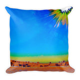 Hay Meadow to Water Throw Pillow